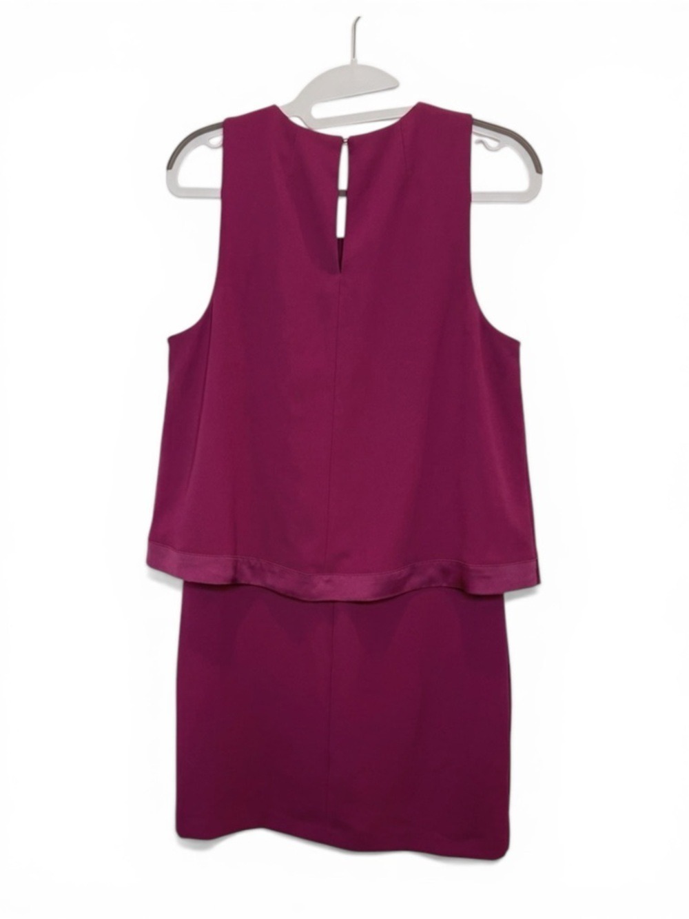 Trina Turk Fuchsia Pink Sleeveless Popover Sheath Dress Size 10 - Picture 3 of 4
